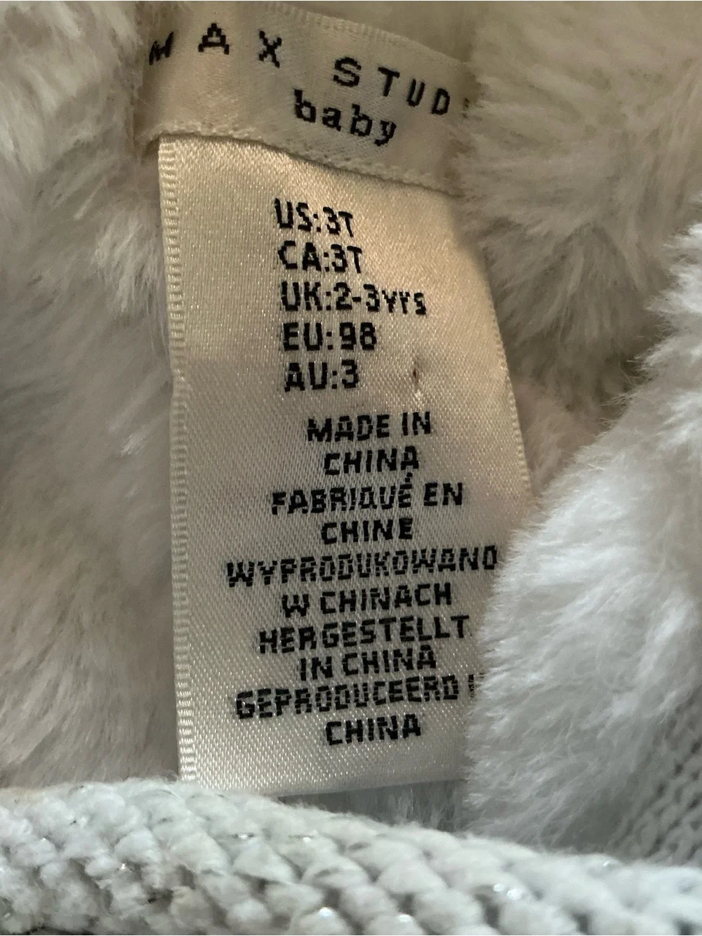 Max Studio sherpa lining